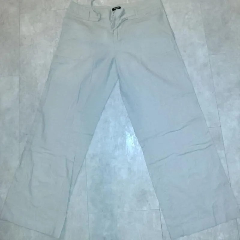 Фирма la redoute, франция, широкие льняные брюки+ коттон