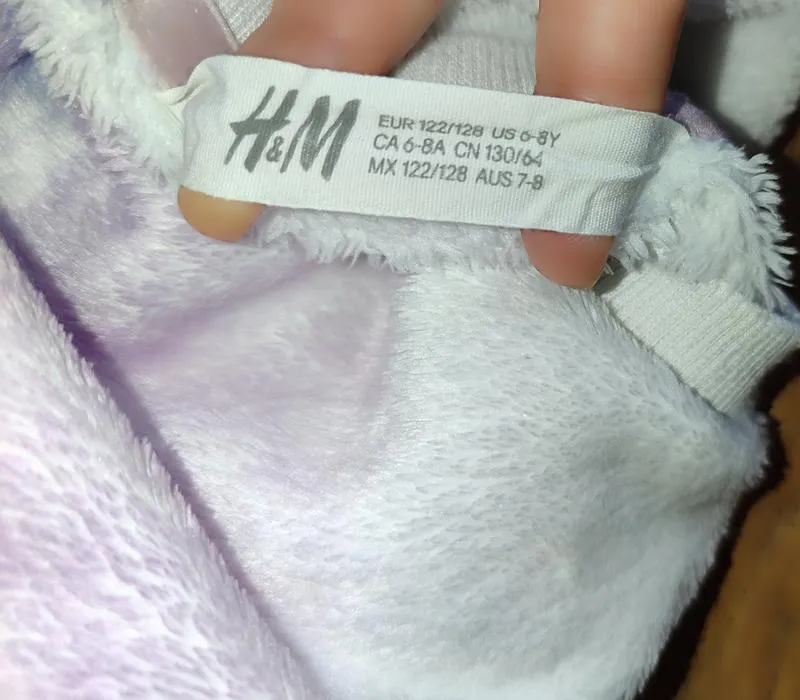 H&m, детская пижамная кофта, 6-8 лет, 🦄 единорог