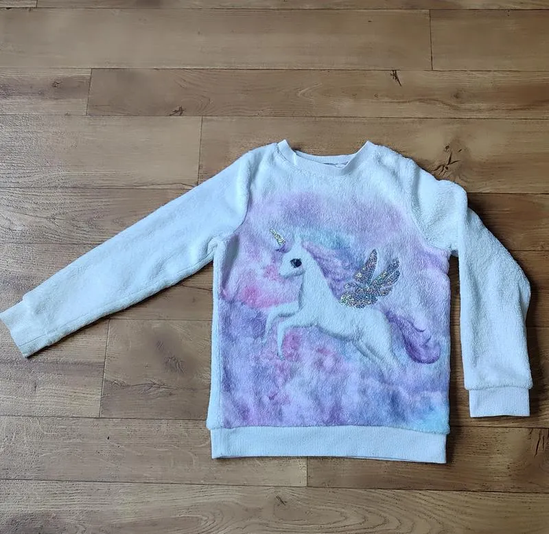 H&m, детская пижамная кофта, 6-8 лет, 🦄 единорог
