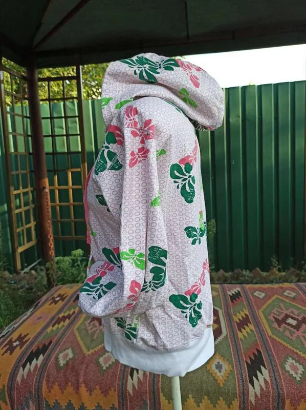 Красивая кофта, худи с молнией, хлопок