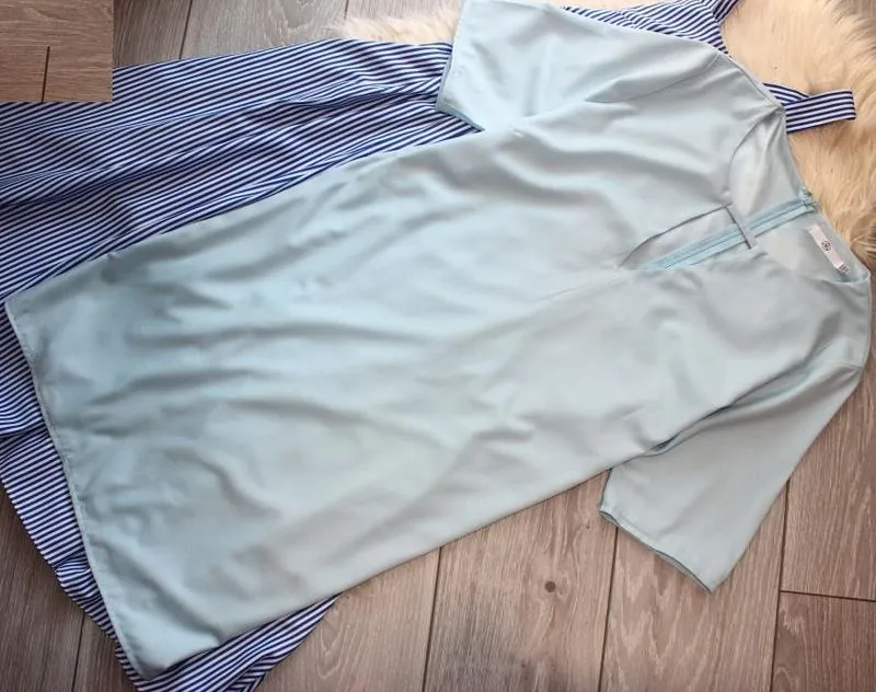 Летнее платье missguided р. xl, нежно-голубого цвета