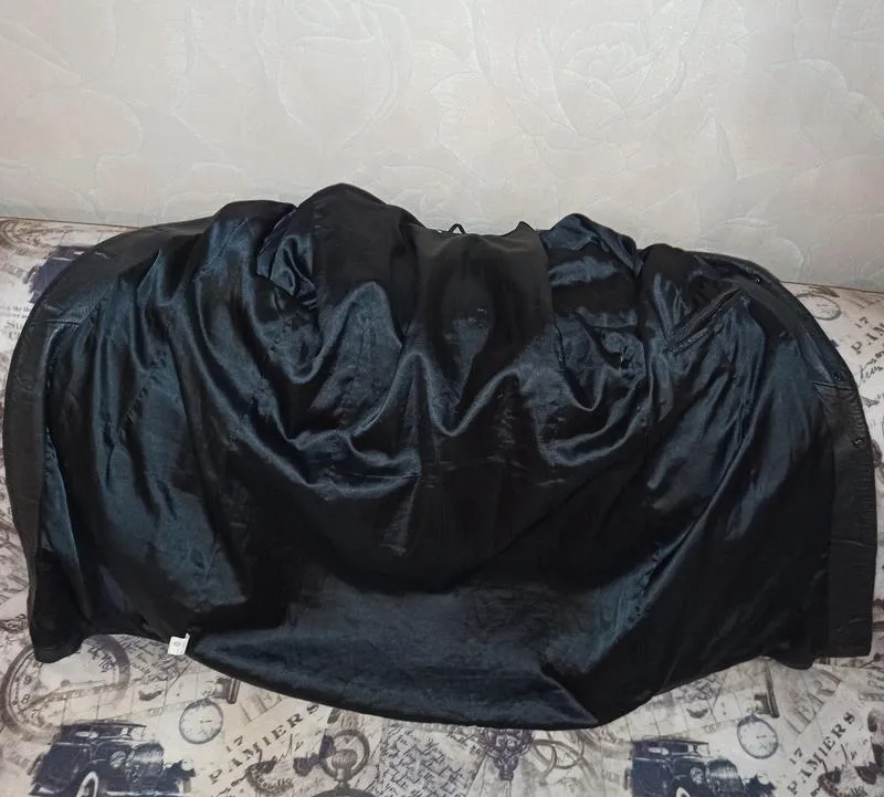Мягкое кожаное пальто