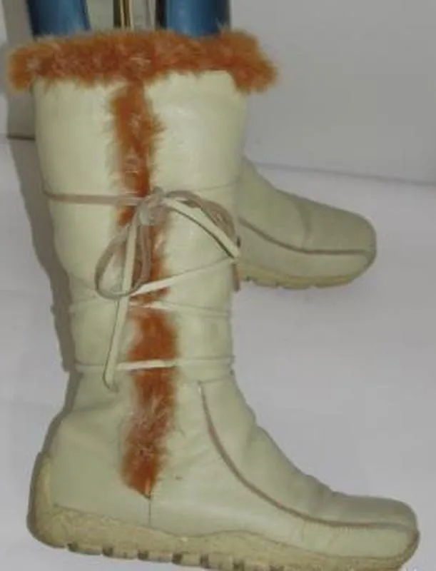 Relax shoes зимние кожаные женские сапоги — взуття, ракурс 7