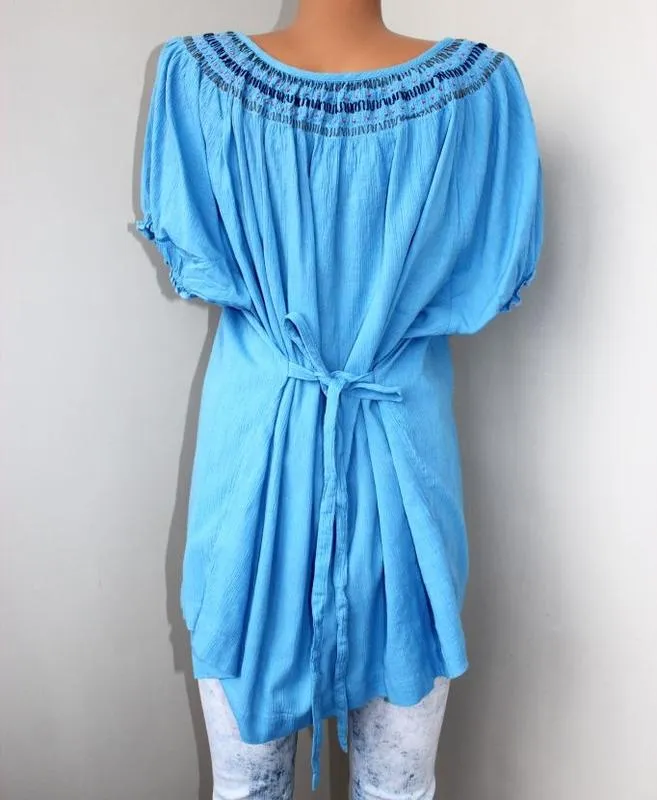 Рубашка с вышивкой, вышиванка, хлопок,  rocha john rocha р. 2xl