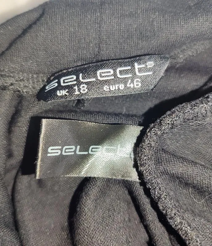 Select, леггенсы, трикотаж, лампасы-рюши