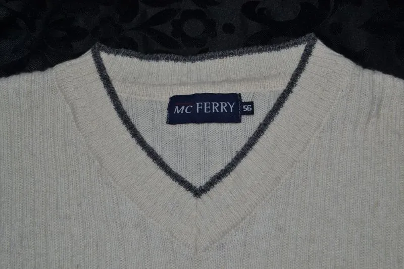 Шерстяная, тёплая мужская кофта, полувер  "mc ferry"
