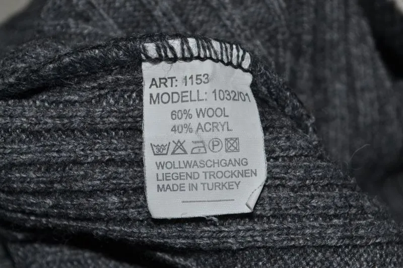 Шерстяная, тёплая мужская кофта, полувер  "mc ferry"