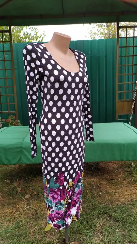 Трикотажное платье в горох, фирма asos