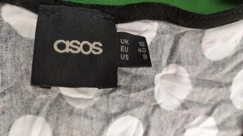 Трикотажное платье в горох, фирма asos