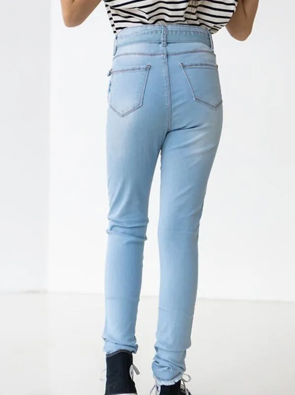 Укр. фирма гарне, джинсы 👖 с завышенной талией и прошитыми стрелками