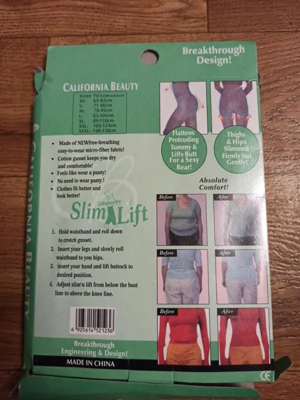 Утягивающие и корректирующие шорты с высокой талией slim n lift california beauty bodyshaping undergarment,разные размеры.