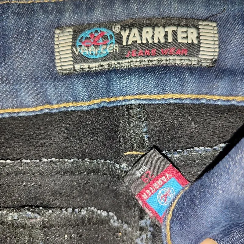 Yarrter, тёплые джинсы на флисе