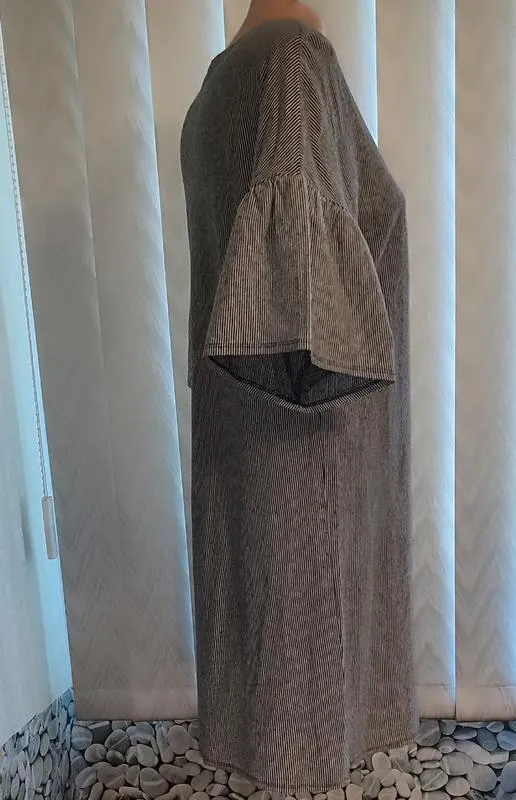 Zara, платье, туника, полоска