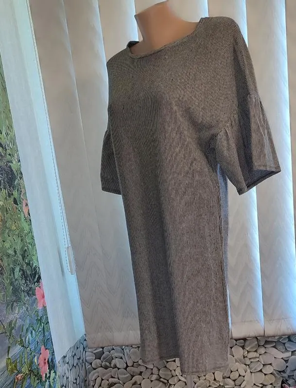 Zara, платье, туника, полоска