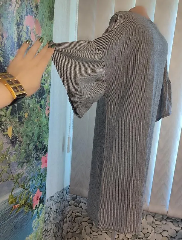 Zara, платье, туника, полоска