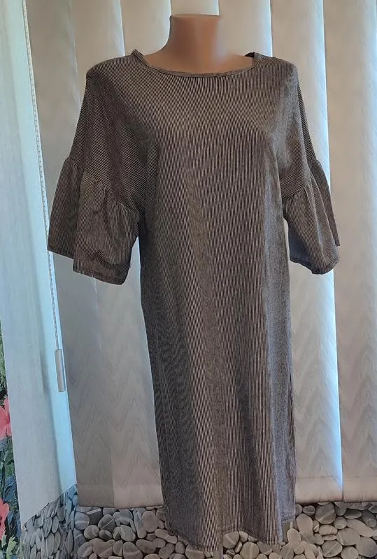 Zara, платье, туника, полоска