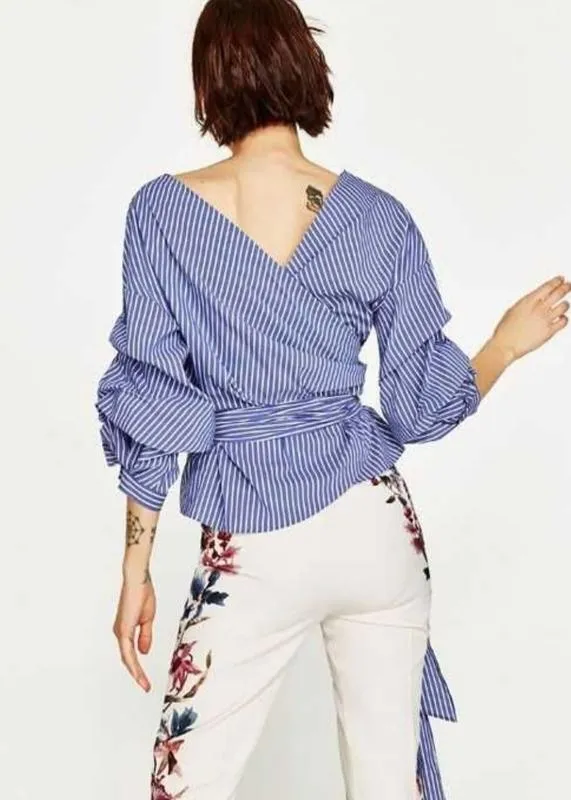 Женская блуза в полоску zara