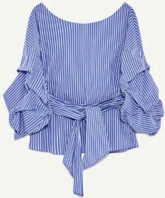 Женская блуза в полоску zara