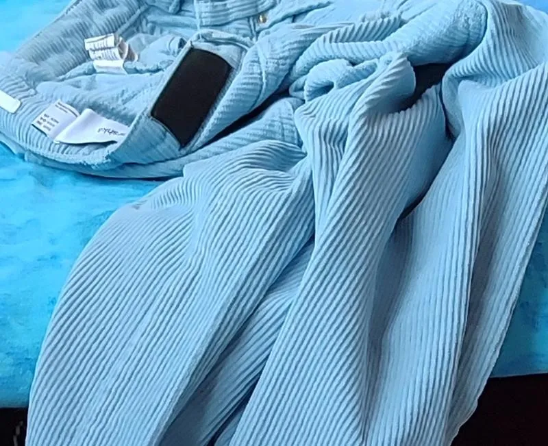 Женские брюки вельветовые bershka, палаццо